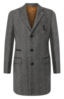Однобортное пальто из шерсти Billionaire
