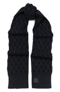 Шерстяной шарф фактурной вязки Moncler
