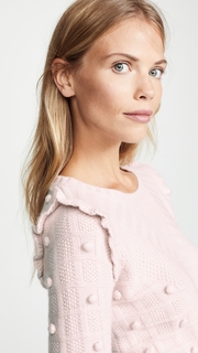 Autumn Cashmere Popcorn Ruffle Crew