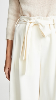 TSE Cashmere Pleated Pants with Belt
