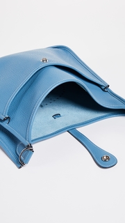 What Goes Around Comes Around Hermes Blue Clemence Evelyne Iii Pm Bag