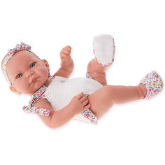 Кукла-младенец Juan Antonio Munecas Ника в белом, 42 см