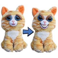 Мягкая игрушка FeistyPets Кошка, рыжая, 22 см