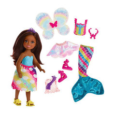 Мини-кукла Barbie "Dreamtopia Радужная бухта" Челси-русалка ароамериканка-брюнетка, 15 см Mattel