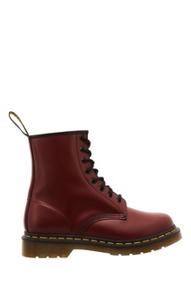 Красные кожаные ботинки Dr.Martens