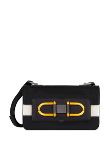 Черная кожаная сумка с отделкой Furla