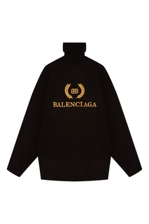 Черный свитер с логотипом Balenciaga