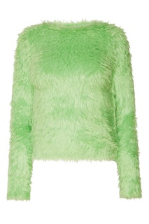 Зеленый джемпер с фактурной отделкой Balenciaga