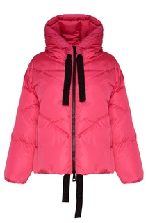 Розовая куртка со шнурками Moncler