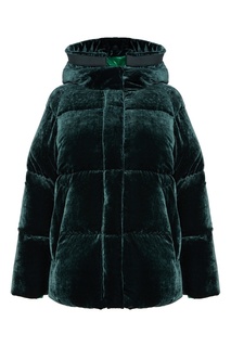 Бархатная зеленая куртка Moncler