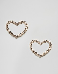 Серьги в форме сердец Skinny Dip - Золотой Skinnydip