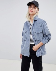 Свободная вельветовая куртка ASOS DESIGN - Синий