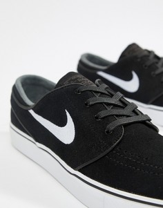 Черные замшевые кроссовки Nike SB Zoom Stefan Janoski 333824-067 - Черный