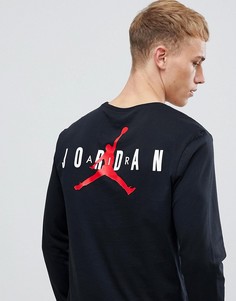 Черный лонгслив с логотипом Nike Jordan AA7754-010 - Черный