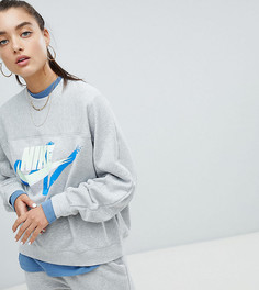 Серый свитшот с логотипом Nike Archive эксклюзивно для ASOS - Серый