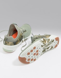Камуфляжные кроссовки Nike Training Metcon ah8141-002 - Зеленый