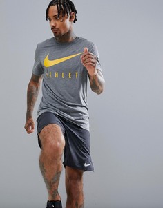 Серая футболка Nike Training 739420-071 - Серый