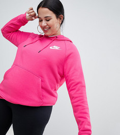 Розовый худи с логотипом-галочкой Nike Plus Rally - Розовый