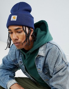 Синяя шапка-бини Carhartt WIP Watch - Синий