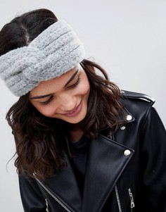 Трикотажная повязка на голову ASOS DESIGN - Серый