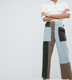 Прямые брюки в стиле пэчворк ASOS DESIGN - Мульти