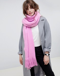 Длинный шарф с кисточками ASOS DESIGN - Розовый