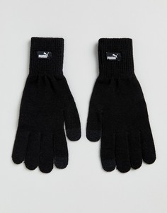 Черные трикотажные перчатки Puma 04131604 - Черный