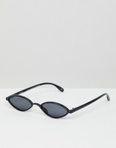 Овальные солнцезащитные очки ASOS DESIGN - Черный