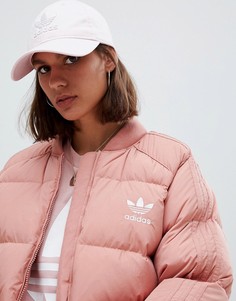 Розовая кепка с логотипом adidas Originals - Розовый