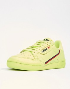 Желтые кроссовки в стиле 80-х adidas Originals Continental - Зеленый