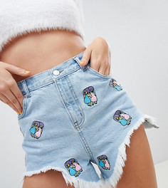 Джинсовые шорты от комплекта The Simpsons x ASOS DESIGN - Синий