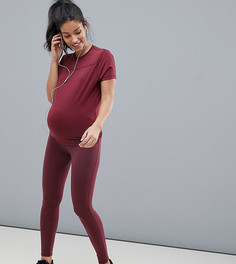 Леггинсы из плотного хлопка ASOS 4505 Maternity - Черный