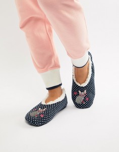 Слиперы-бульдоги Sock Shop - Темно-синий