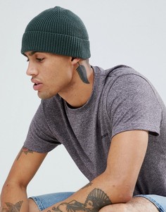 Зеленая шапка-бини ASOS DESIGN - Зеленый