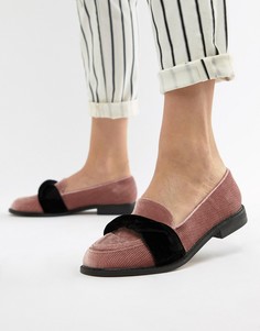 Лоферы на плоской подошве ASOS DESIGN Madalyn - Розовый