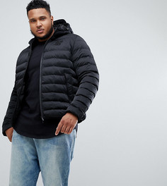 Черная дутая куртка с капюшоном SikSilk эксклюзивно для ASOS - Черный