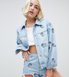 Джинсовая куртка от комплекта The Simpsons x ASOS DESIGN - Синий