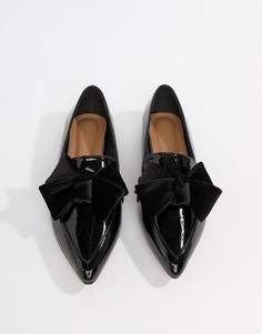 Балетки ASOS DESIGN Ludo - Черный