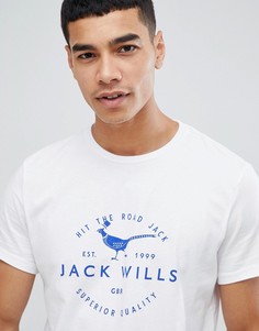 Белая футболка с логотипом Jack Wills Baysglass - Белый