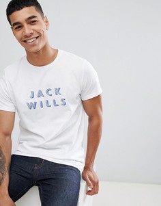 Белая футболка с логотипом Jack Wills Wentworth - Белый