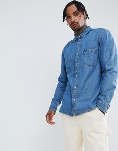 Джинсовая oversize-рубашка Wrangler - Темно-синий