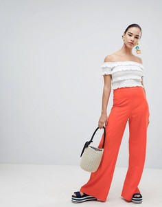 Брюки с широкими штанинами New Look - Красный