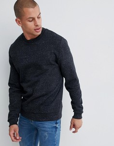 Серый меланжевый свитшот ASOS DESIGN - Серый
