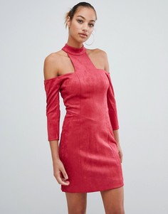 Платье мини с открытыми плечами Forever Unique - Красный