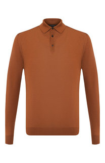 Шерстяное поло с длинными рукавами Ermenegildo Zegna