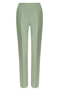 Однотонные брюки из смеси шелка и шерсти Valentino