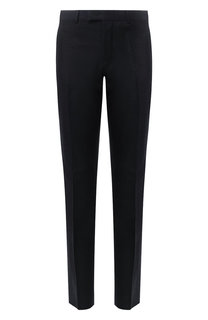 Шерстяные брюки прямого кроя Emporio Armani