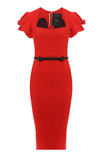 Шерстяное платье с поясом Roland Mouret