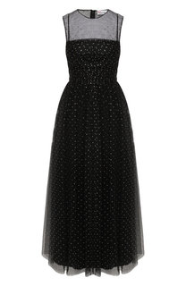Приталенное платье-миди с декоративной отделкой REDVALENTINO