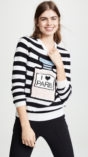 Michaela Buerger I Love Paris Striped Sweater